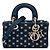 Dior Blue Micro Denim Embroidered Star Lady D Joy Bleu