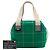 Borsa Chanel Green CC Chocolate Bar Canvas Wild Stitch Verde - vista 7