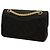 Chanel Black Small Classic Jersey Double Flap Nero - vista 2
