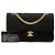 Chanel Black Small Classic Jersey Double Flap Nero - vista 7