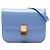 Céline Celine Blue Medium Shiny Calfskin Classic Box Blu chiaro