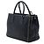 Borsa Galleria Prada in vitello City nero, dimensione Medium, con cuciture a mano e doppia zip - vista 2