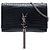 Saint Laurent Borsa a Tracolla Kate Tassel in Pelle Effetto Coccodrillo Nera Medium Monogram Nero