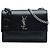 Saint Laurent Black Medium Calfskin Monogram Sunset Crossbody Nero
