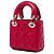 Dior Red DiorAmour Micro Lambskin Cannage Lady Dior Rosso - vista 2