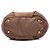 Borsa satchel Prada in Tessuto con rifiniture in Vitello Daino marrone - vista 3