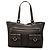 Borsa Tote Gucci Abbey in denim GG marrone con anello a D Marrone scuro