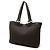 Borsa Tote Gucci Abbey in denim GG marrone con anello a D Marrone scuro - vue 2