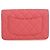 Wallet On Chain Portafoglio con catena Chanel Pink CC Quilted Lambskin Pearl Crush Rosa - vista 2