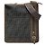 Borsa Messenger Piatta Fendi Black Zucca Spalmati Nero