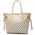Louis Vuitton White Damier Azur Neverfull MM Bianco