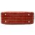 Borsa Tote Chanel Orange CC Chocolate Bar in vernice Arancione - vista 3