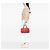 Borsa LOEWE Red Nubuck Anagram Madrid Fringe Rosso - vista 6