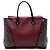 Louis Vuitton Red Monogram W PM Tote Rot Bordeaux