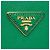 Prada Borsa Satchel Doppia Grande in Pelle Saffiano Verde - vista 5