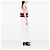 Chanel Red CC Chocolate Bar Denim Chain Flap Rosso - vista 5