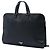 Prada Cartella da viaggio in pelle Saffiano nera con tasca frontale con zip Nero - vista 2