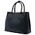Prada Sac Satchel Double en Cuir Saffiano Noir Medium - vue 2