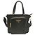 Prada Tessuto Satchel mit schwarzem Saffiano-Besatz