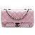 Chanel Pink Medium Quilted Metallic Calfskin Coco Pleats Chain Flap Rosa