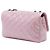 Chanel Pink Medium Quilted Metallic Calfskin Coco Pleats Chain Flap Rosa - vista 2