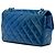 Chanel Blue Medium Quilted Patent Coco Shine Flap - vista 2