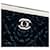 Borsa a secchiello Chanel Coco Camellia Small in PVC nero e vitello stropicciato - vista 5