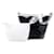Borsa a secchiello Chanel Coco Camellia Small in PVC nero e vitello stropicciato - vista 7