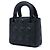 Dior Mini Lady Dior in vitello Cannage ultra opaco nero - vista 2