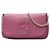 Gucci Soho Chain Flap Crossbody in pelle di vitello rosa Medium