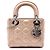 Dior Pink Mini Metallic Lambskin Cannage Lady Dior Rosa