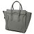 Céline Celine Gray Micro Calfskin Luggage Tote Marrone Grigio antracite - vista 2
