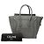Céline Celine Gray Micro Calfskin Luggage Tote Marrone Grigio antracite - vista 7