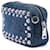 Prada Borsa Camera Mini in Denim Blu con Borchie Bijoux - vista 2