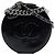 Borsa Chanel Black CC Patent Round as Earth Bag Nero