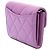 Chanel Purple CC gestepptes Lammleder Kartenetui mit Kette Lila - Ansicht 2