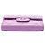 Chanel Purple CC gestepptes Lammleder Kartenetui mit Kette Lila - Ansicht 3