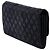 Chanel Black CC Quilted Iridescent Fabric East West Flap Nero - vista 2