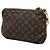 Louis Vuitton Brown Monogram Mini Lin Mini Pochette Accessoires Marrone Marrone scuro - vista 2