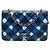 Portafoglio Chanel Black Airline Quilted Lambskin Wallet on Chain Nero