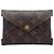 Louis Vuitton Brown Monogram Pochette Kirigami MM Marrone