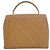 Borsa Chanel Beige CC Quilted Caviar Kelly Top Handle Bag - vista 4