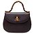 Gucci Purple Small Calfskin Bamboo Top Handle Flap Porpora Viola scuro