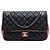 Chanel Black Jumbo Quilted Lambskin Acrylic Cuba Color Flap Nero
