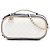 Necessaire Chanel White CC Quilted Crumpled Calfskin Vanity Case Bianco