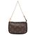 Louis Vuitton Brown Monogram Mini Pochette Accessoires Castaño