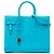 Saint Laurent Blue Small Leather Sac De Jour Satchel