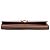 Clutch Saint Laurent Chyc Ligne in pelle martellata marrone - vista 3