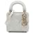 Dior White Micro Lambskin Cannage Lady Dior Bianco