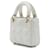 Dior White Micro Lambskin Cannage Lady Dior Bianco - vista 2